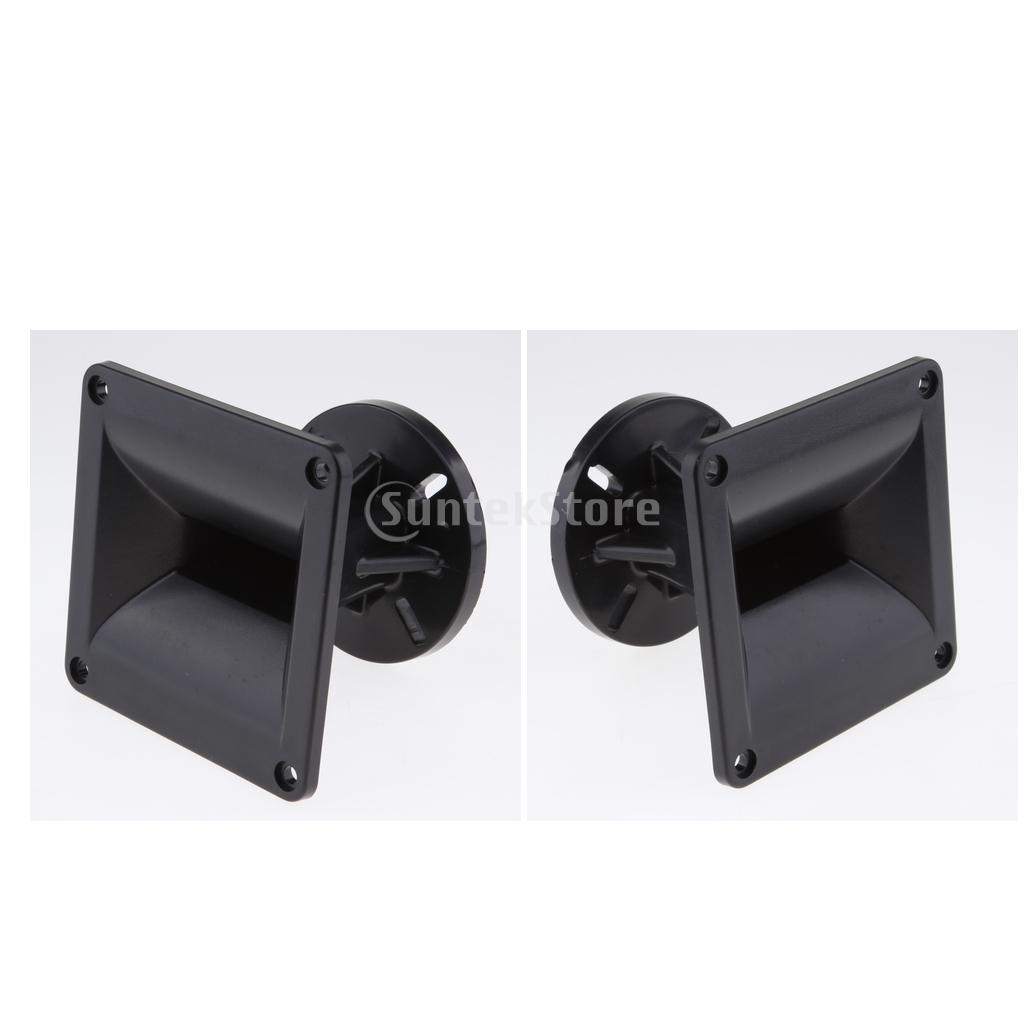 Đôi 120X120 Nhựa Loa Dài Ném Khoảng Cách Sừng Tweeter, Đường Kính 25 Mm, rộng Phân Tán Góc