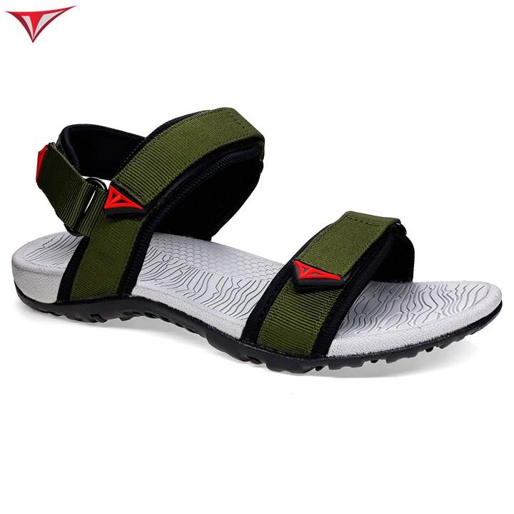 Giày Sandal Nam Nữ Việt Thủy Hai Quai Ngang Xanh Rêu - VT016