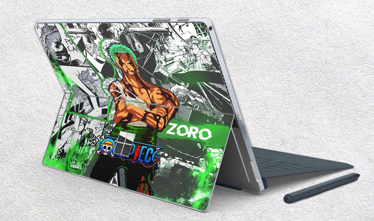 Skin dán hình One Piece x18 cho Surface Go, Pro 2, Pro 3, Pro 4, Pro 5, Pro 6, Pro 7, Pro X