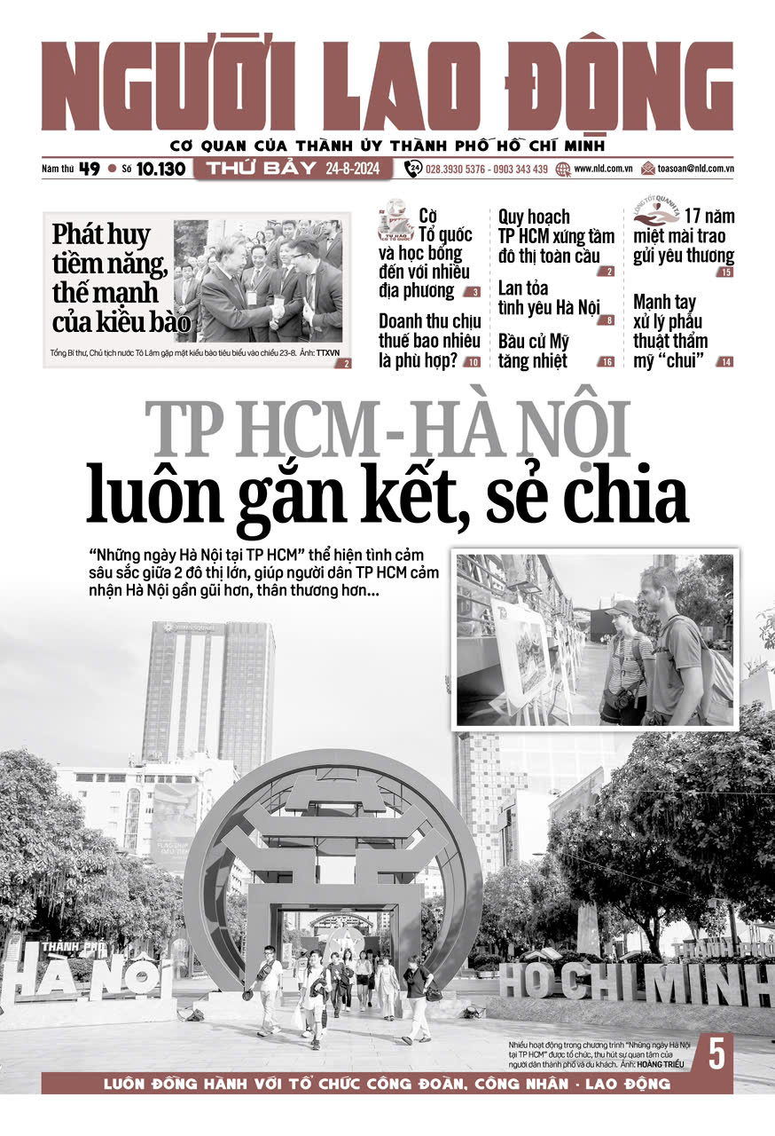 Nhật báo Người Lao Động từ ngày 19-8-2024 đến 25-8-2024