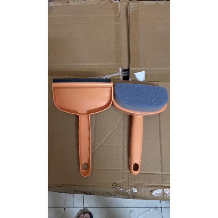 Cây lau kính thông minh đa năng 3 in 1, chổi lau kính gạt nước Cao Cấp vệ sinh cán ngắn tiện dụng, đánh bật mọi vết bẩn