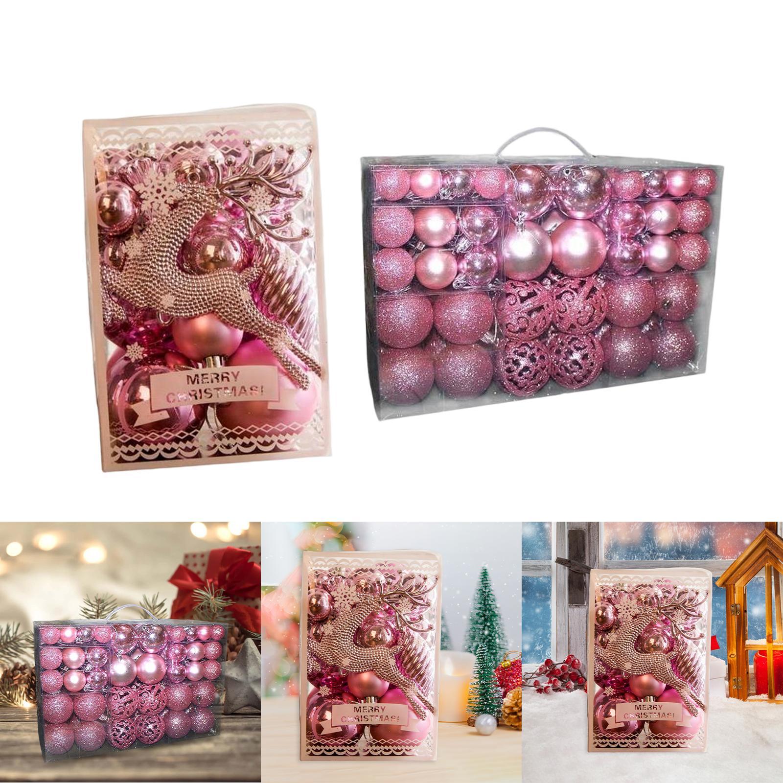 130Pcs Christmas Tree Ornaments Baubles for Home Decoration