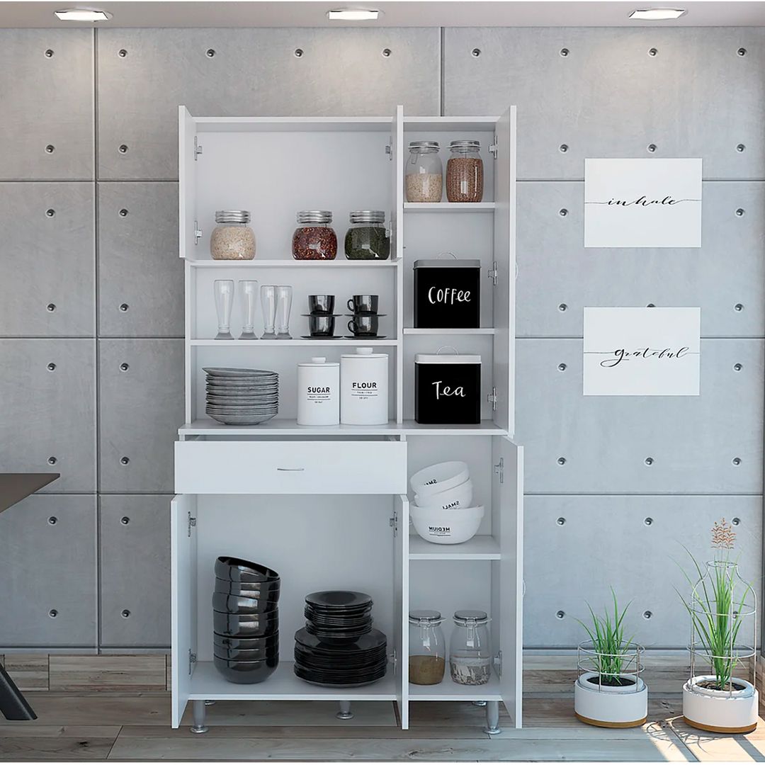 Tủ phòng ăn gỗ hiện đại SMLIFE Doumia | Gỗ MDF dày 17mm chống ẩm | D95xR40xC180cm