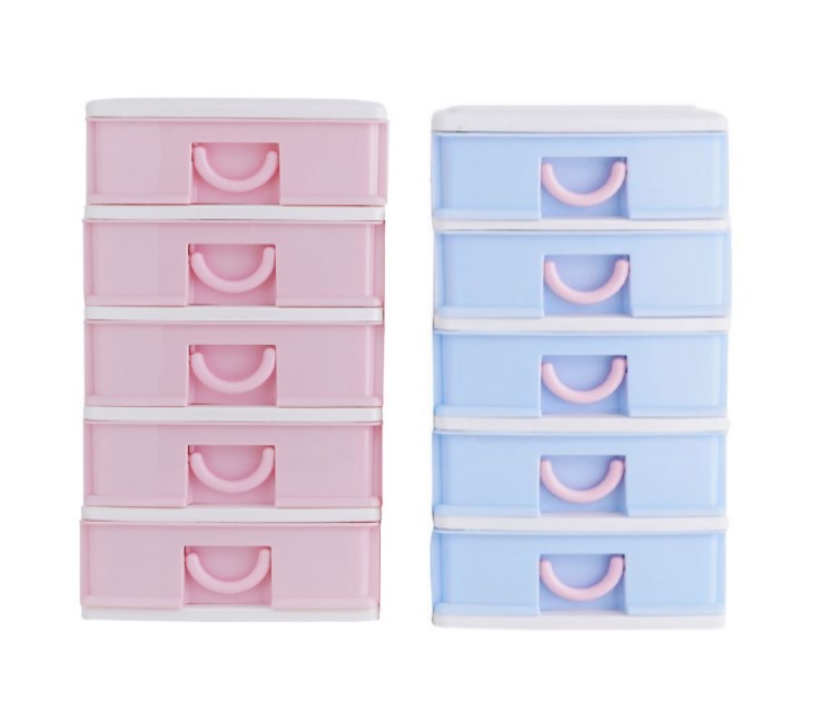 Kệ đựng mỹ phẩm 5 tầng được làm bằng nhựa cao cấp nhỏ gọn dễ thương -tặng kèm sản phẩm giá treo điện thoại lúc sạc-giao màu ngẫu nhiên