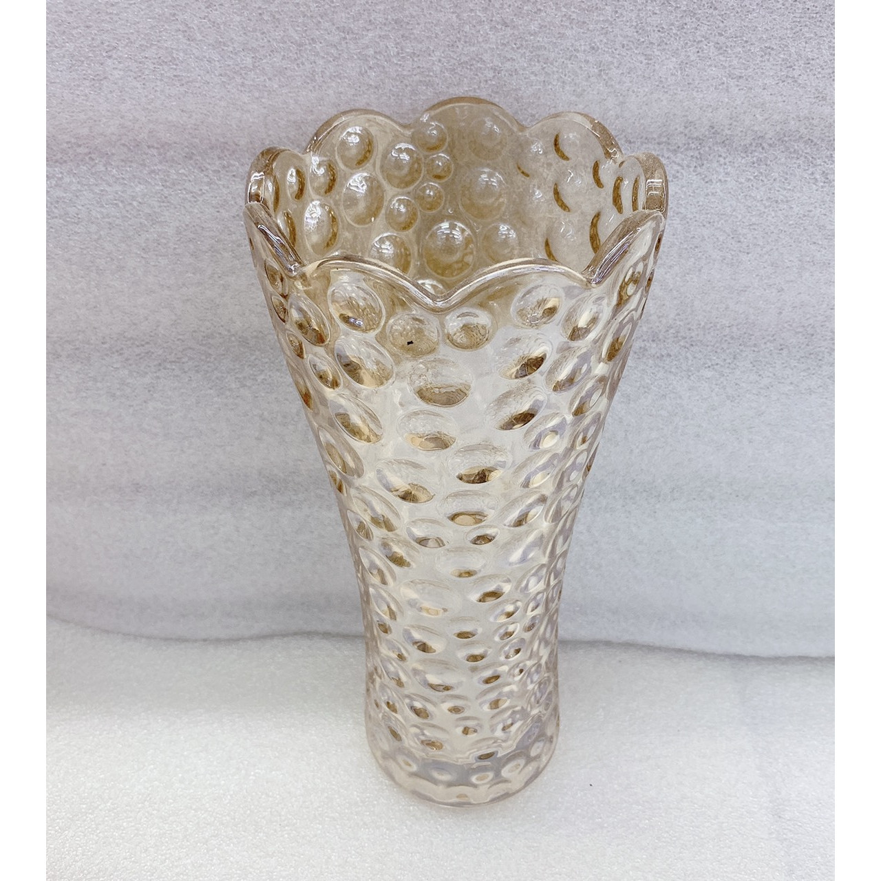 Bình cắm hoa thủy tinh màu ánh vàng cao cấp 30cm - ANTH505