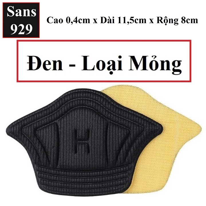 Miếng lót gót giày chống rộng êm chân Sans929 cho giày sneaker thể thao giầy da tây công sở