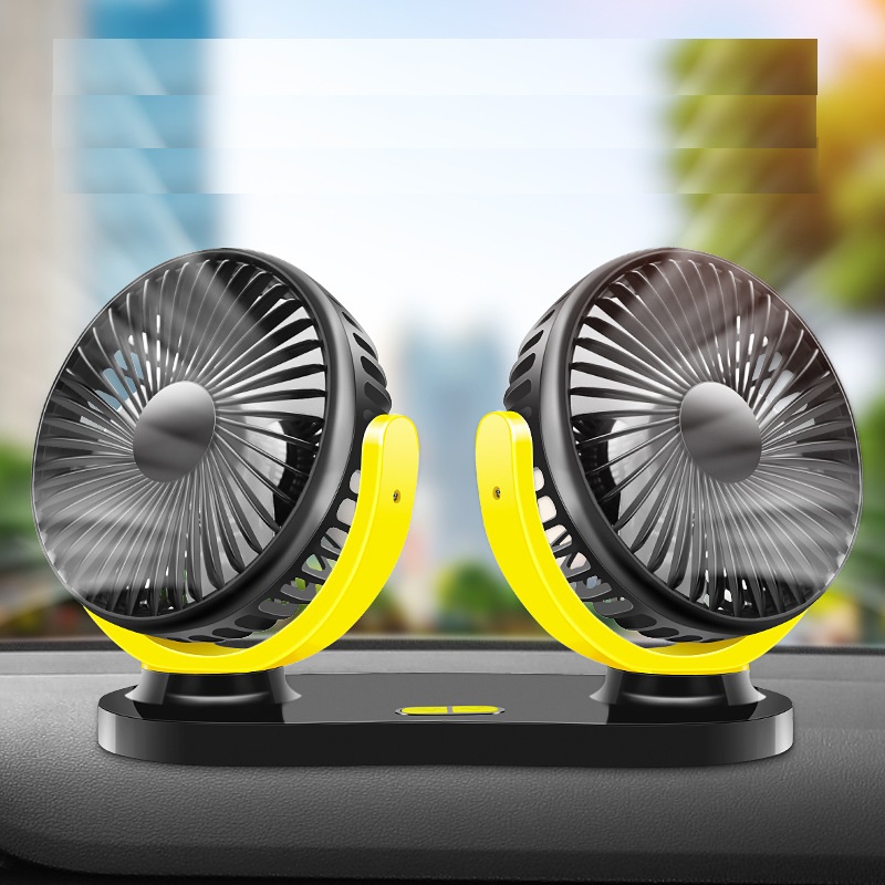 Quạt đôi xoay 360 độ cho ô tô