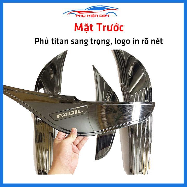 Bộ ốp tapli Fadil 2019-2020-2021-2022 vân Titan chống xước va đập khi mở cửa và làm đẹp xe