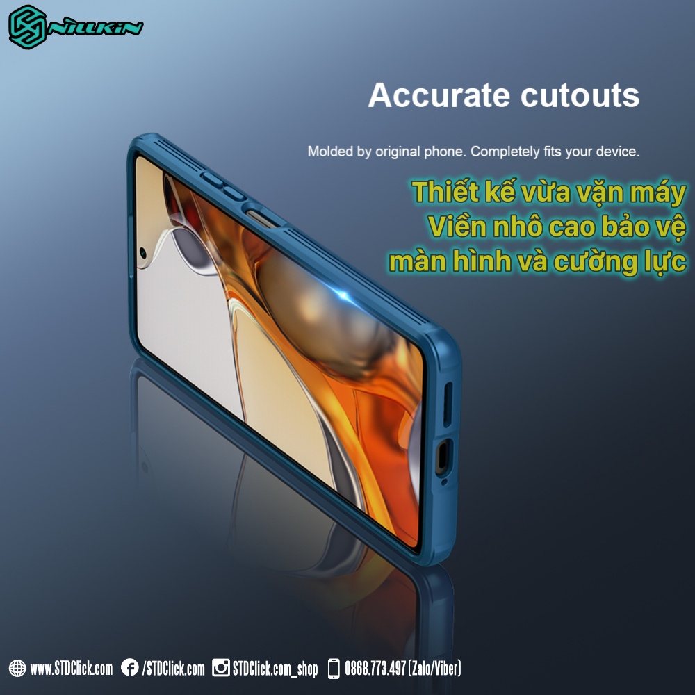ỐP LƯNG DÀNH CHO ĐIỆN THOẠI XIAOMI 11T - 11T PRO NILLKIN CAMSHIELD PRO BẢO VỆ CAMERA
