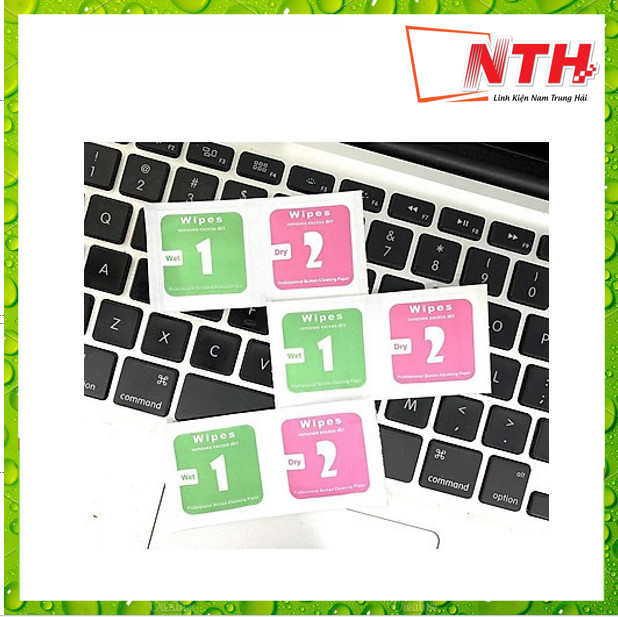 Miếng 1 - 2 Lau Chùi Màn Hình Điện Thoại Dán Cường Lực -NTH