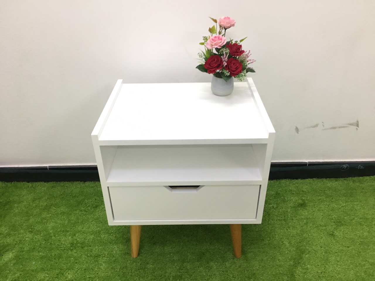 Pn7-Kệ tủ đầu giường ván gỗ HRM 2 tầng