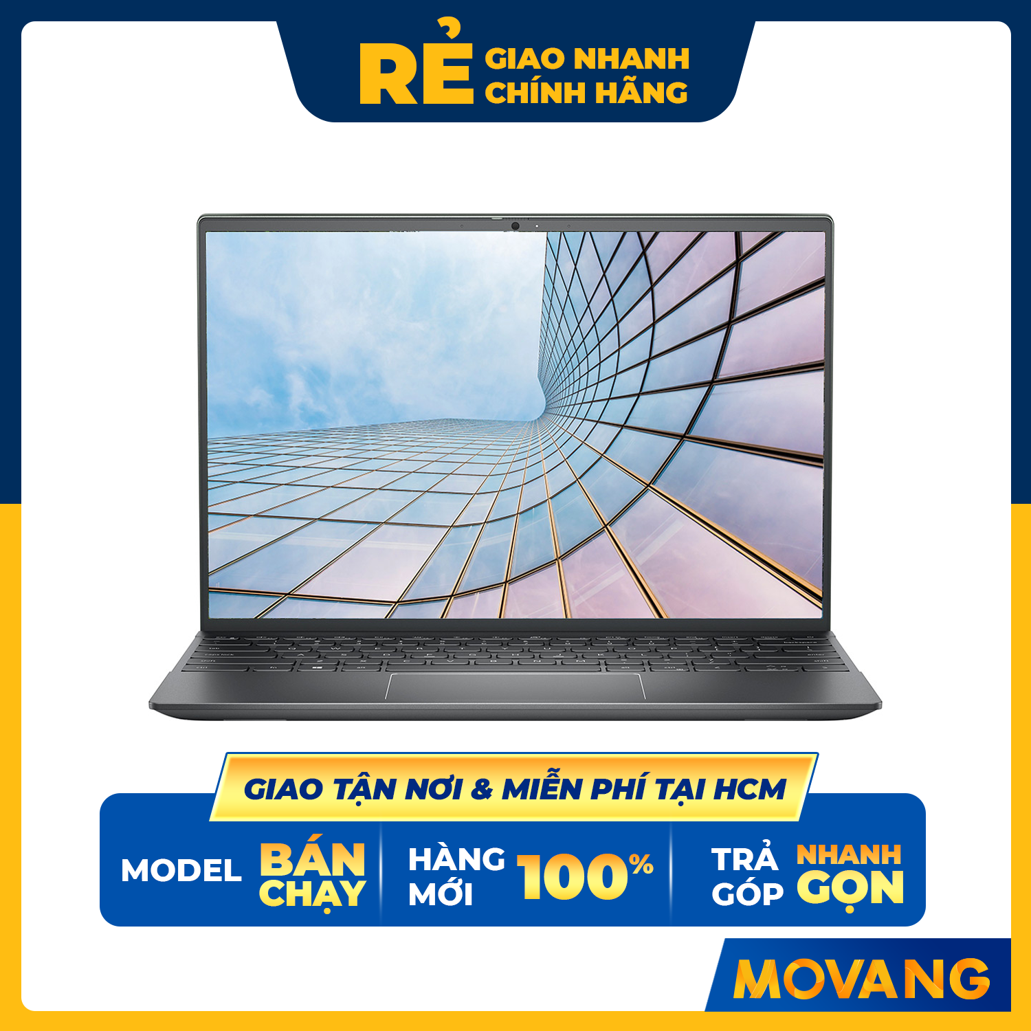 Laptop Dell Vostro 13 5310 YV5WY1 (Core i5-11300H/ 8GB/ 512SSD/ 13.3 FHD+/ Win10 + OFFICE ST) - Hàng Chính Hãng