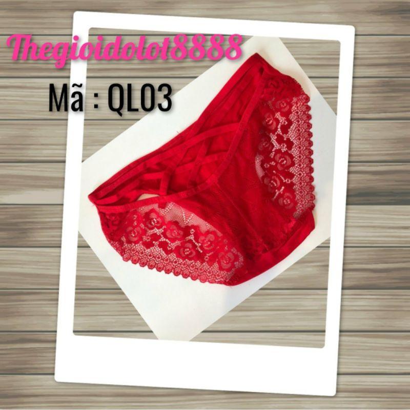 Quần lót ren chất liệu cotton co giãn tốt mã đặt hàng QL03