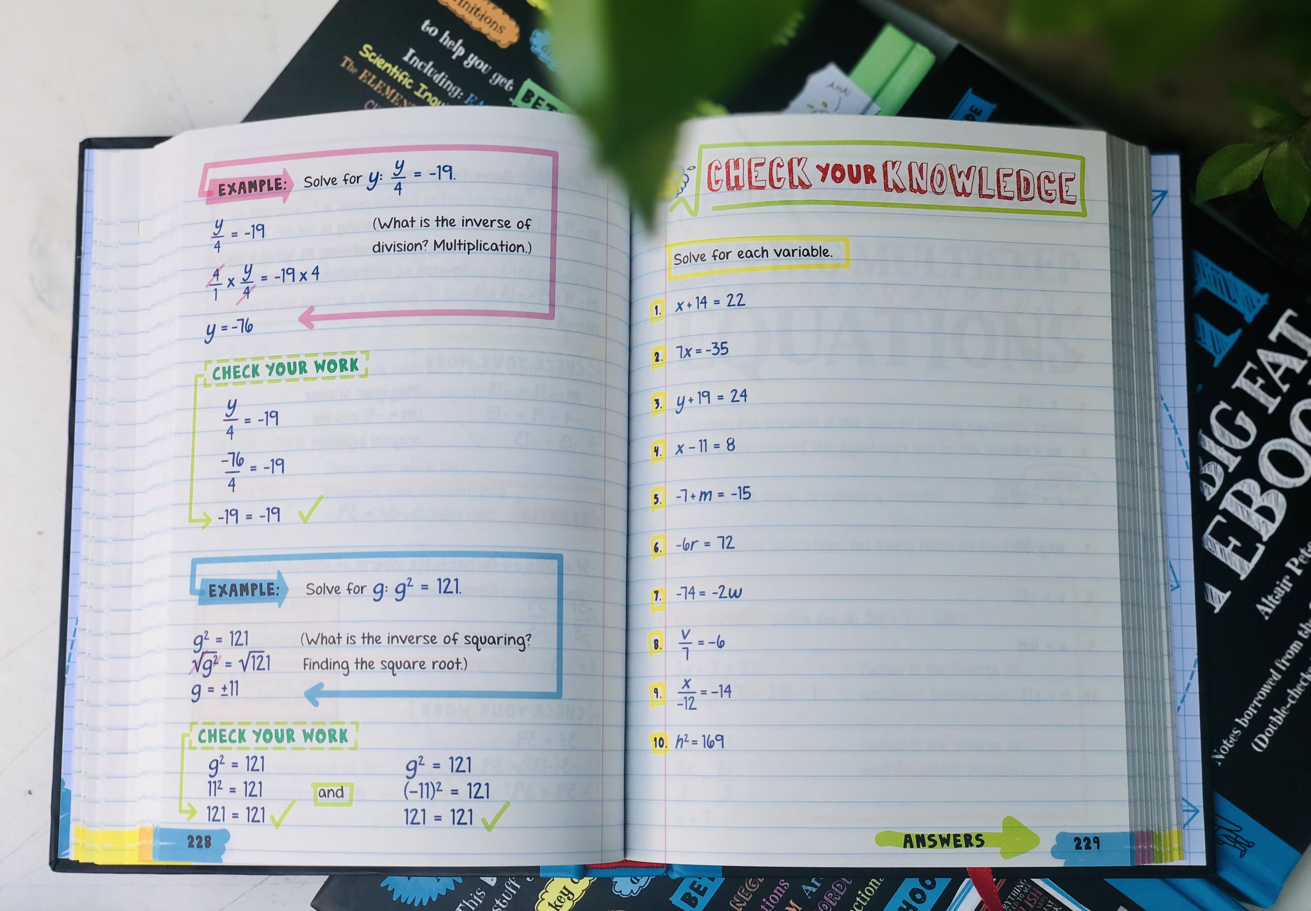 Sách Everything You Need To Ace Maths Big Fat Notebooks ( Sổ Tay Toán Học Bản Tiếng Anh ) - Tổng Hợp Kiến Thức Toán Học Từ Toán Lớp 4 Đến Toán Tớp 9 - Á Châu Books, Bìa Cứng In Màu