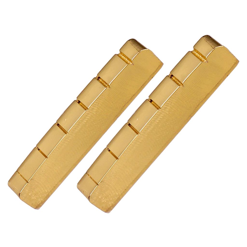 Sunnimix Bền 6 Dây Đàn Guitar Xẻ Rãnh Hạt Cho Les Paul Đàn Guitar Điện Phần Vàng