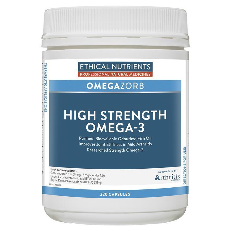 Ethical Nutrients OMEGAZORB High Strength Omega-3 220 Capsules