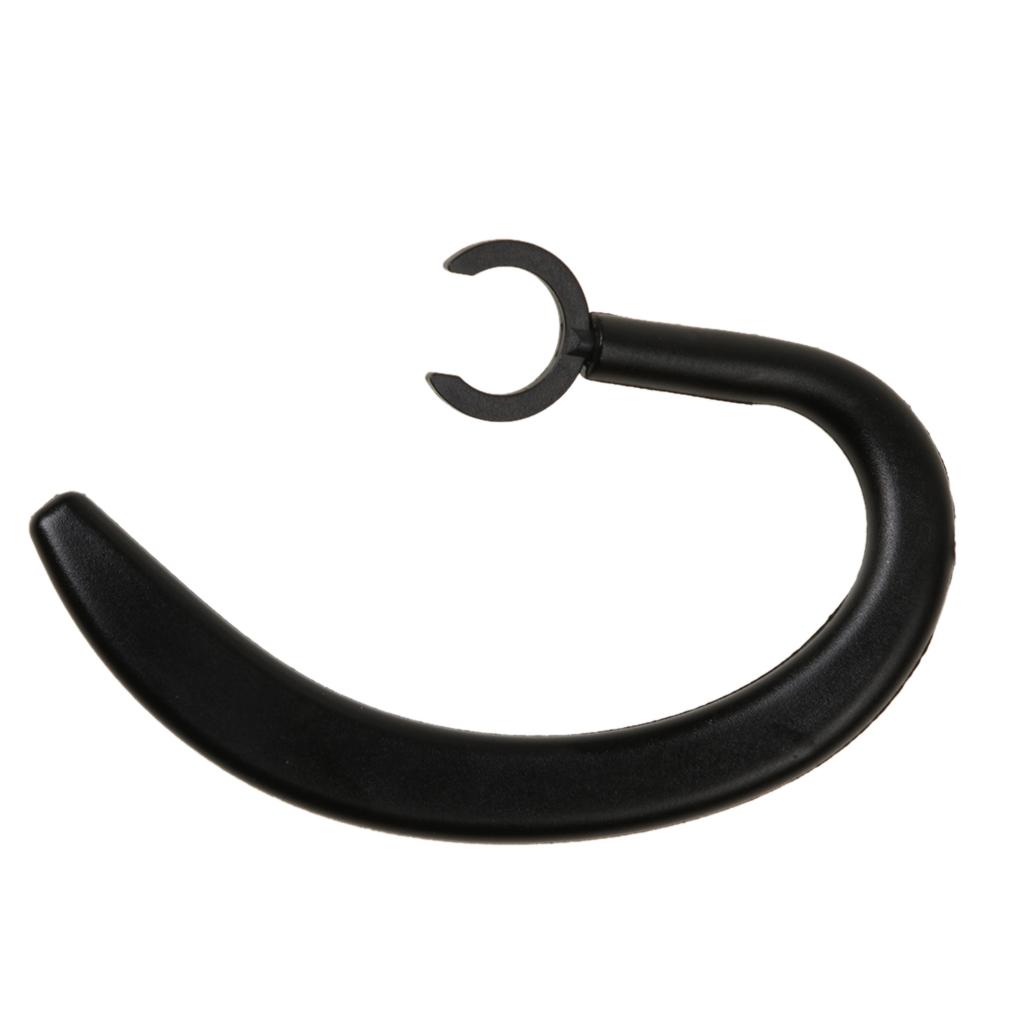 12 Pieces Replacement Earhook Bluetooth Headset Earpiece Ear Hook Clip Black