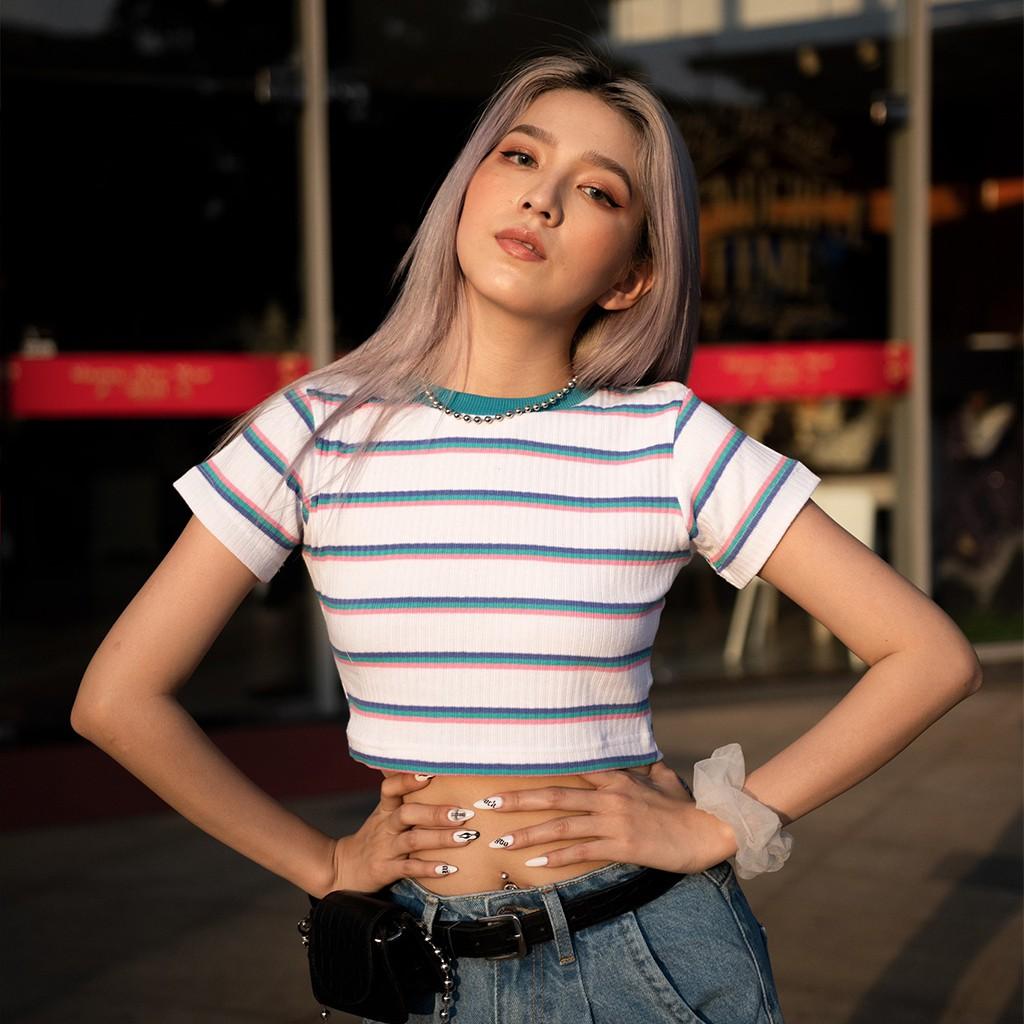 Áo croptop Purple