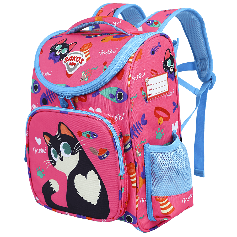 Balo Học Sinh Thời Trang SAKOS KID NINOS - Họa Tiết Dễ Thương, Siêu Nhẹ, Bảo Vệ Đôi Vai Và Cột Sống Của Trẻ