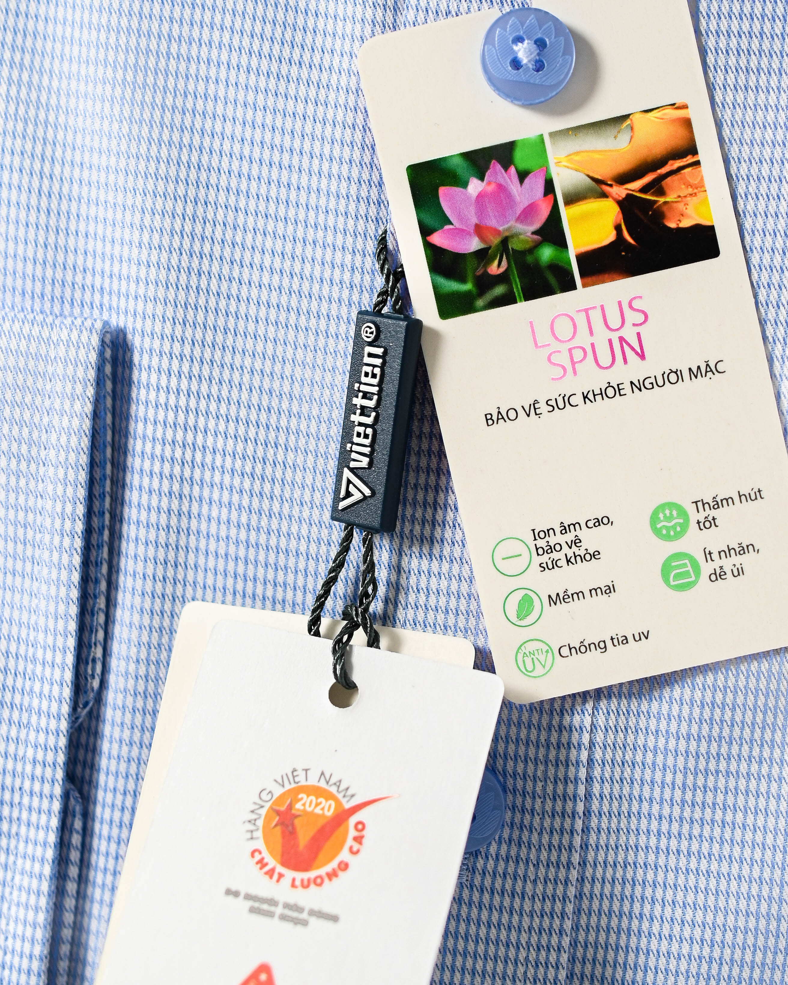 Áo sơ mi nam Việt Tiến tay dài
