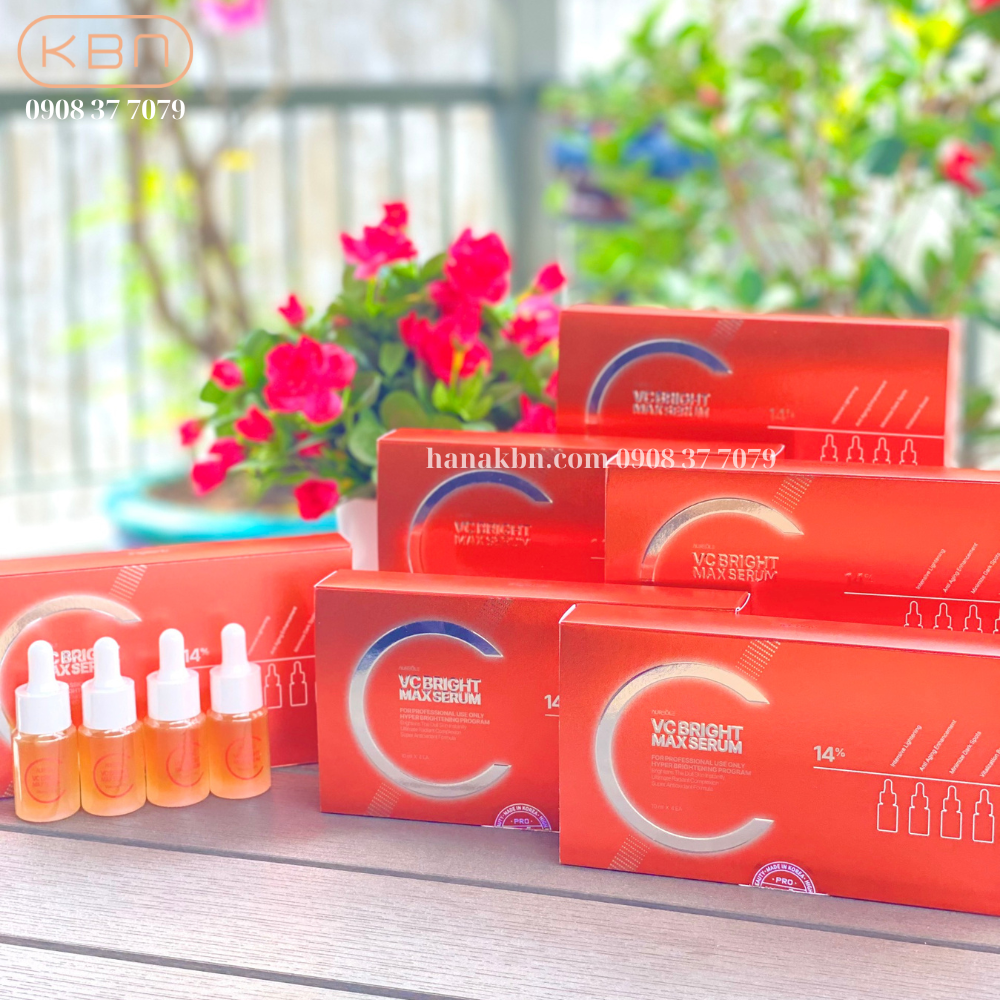 Combo 5 Bộ Serum Vitamin C - VC BRITGH MAX SERUM - Làm Sáng Da (Hàng Chính Hãng) + Tặng 1 bộ