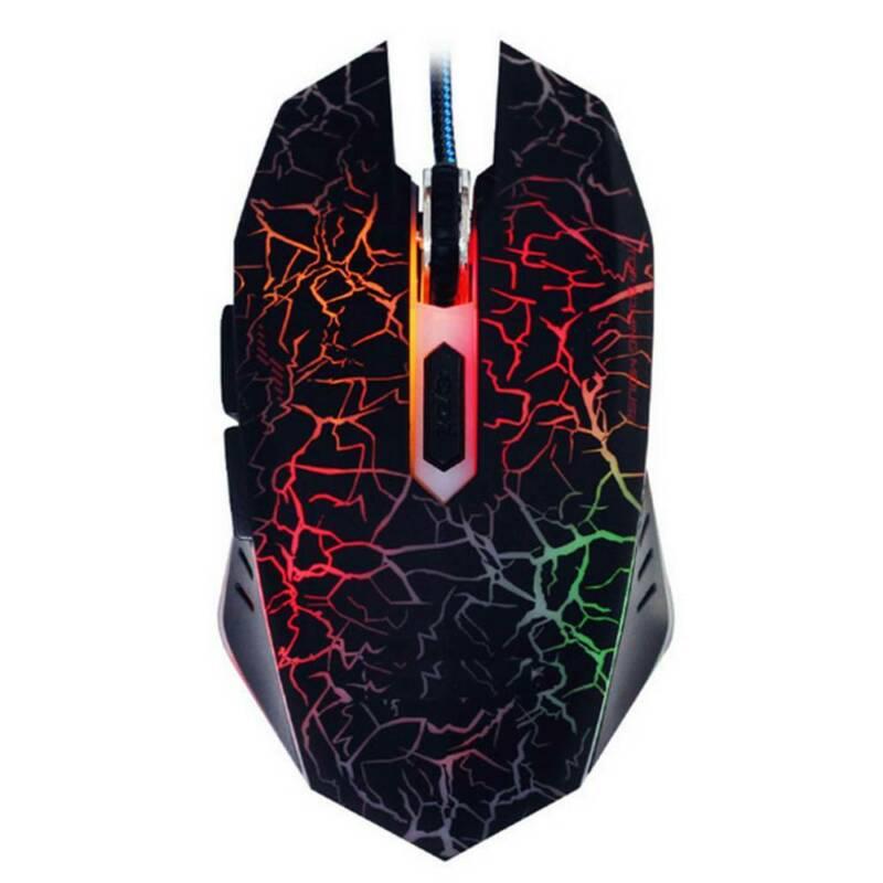 6 Nút 7 Màu Sắc Thở Nhẹ Chuột Chơi Game Có Dây Công Thái Học Máy Tính LED Chuột USB Kết Nối Máy Tính Đa Năng