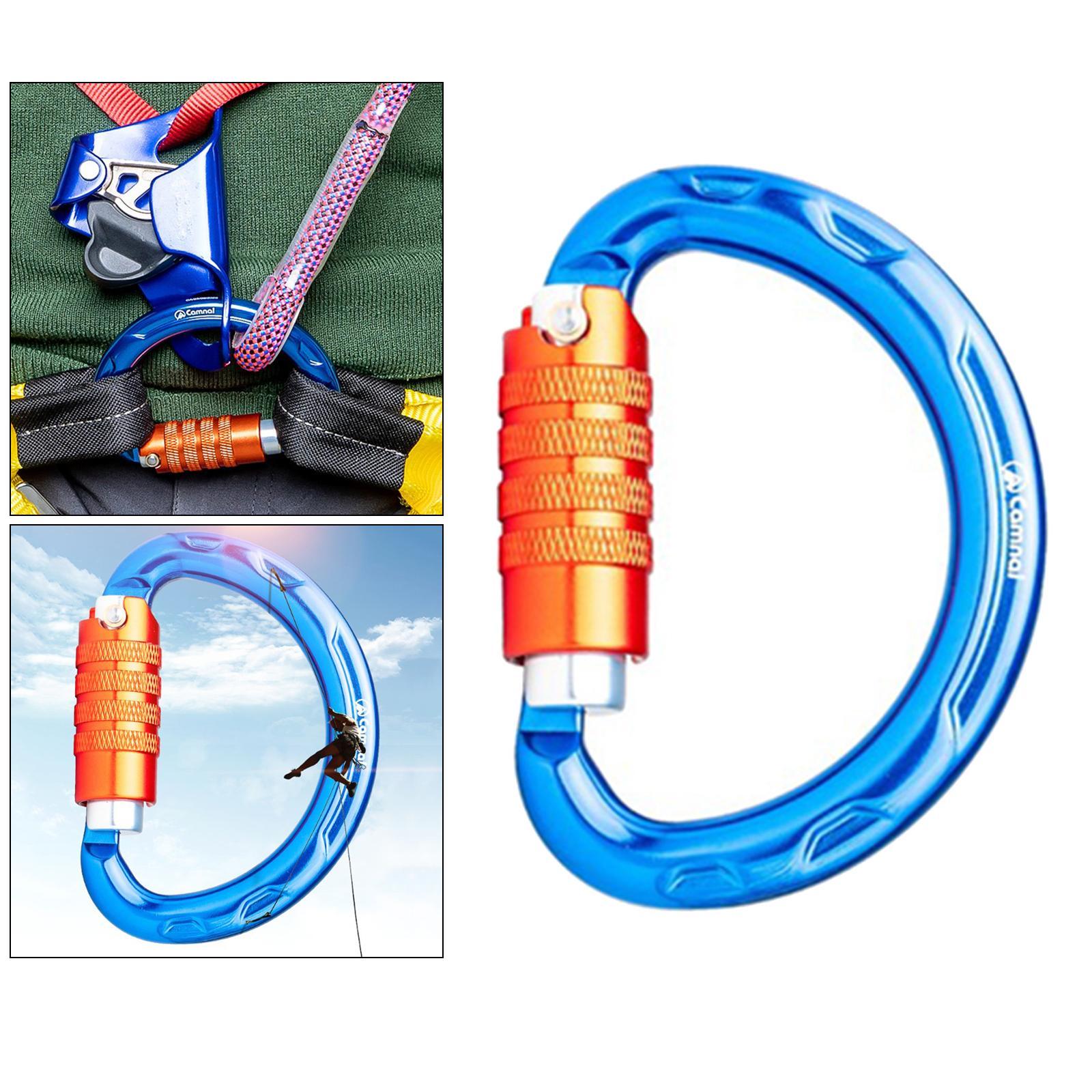 20KN Locking Carabiner Clip Aluminium Shape Hook for Climbing