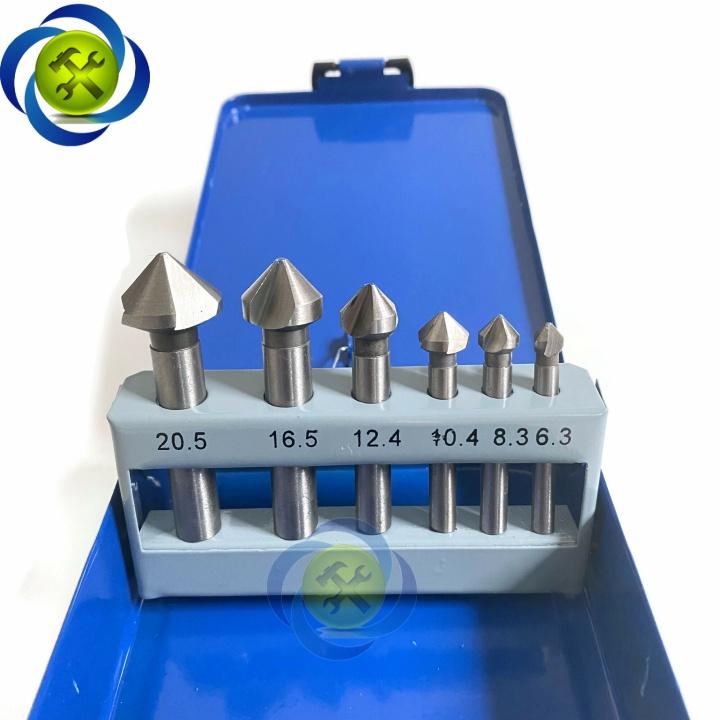 Bộ mũi phay đầu dù 6 cây L+R+T LRT-PD01