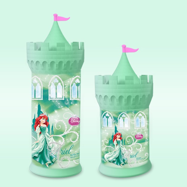 Sữa tắm bé gái lâu đài công chúa Disney Ariel 350ml