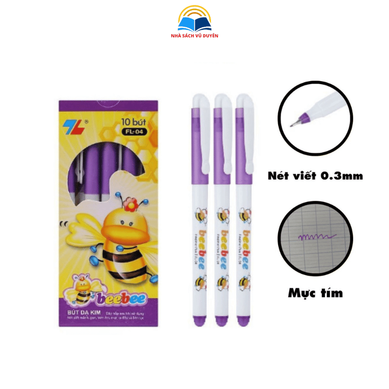 Combo 10 cây Bút lông kim Beebee Thiên Long FL04