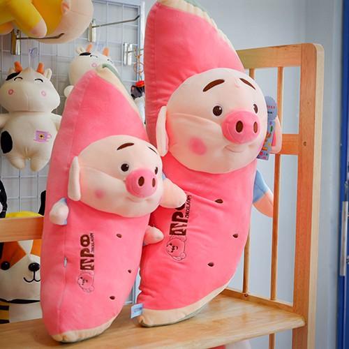 Gấu Bông Heo Gối Ôm Tiktok Cute Dễ Thương Cao Cấp Giá Rẻ Size 60 - 80