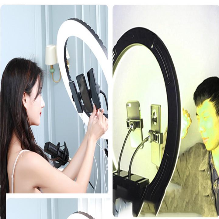 ĐÈN LIVE STREAM PRO 45CM, ĐÈN CHỤP HÌNH, MAKEUP ÁNH SÁNG TRẮNG GIÚP LÊN HÌNH CỰC ĐẸP