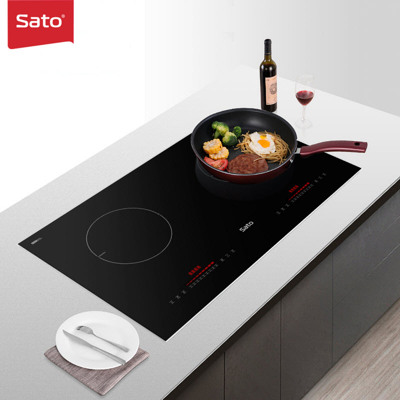 Bếp điện từ thông minh Sato SIH377 N2.0 - Mâm điện từ dùng 100% dây đồng tạo hiệu suất tối đa, tiết kiệm điện năng - Miễn phí vận chuyển toàn quốc - Hàng chính hãng