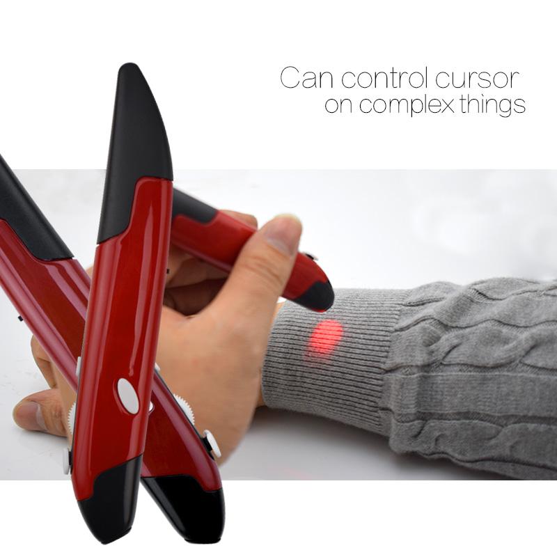 2 trong 1 Mini Quang USB Không Dây Bút Chuột Con Trỏ Laser Có Thể Điều Chỉnh 500/1000 DPI cho MÁY TÍNH Xách Tay, Máy Tính Để Bàn PPT