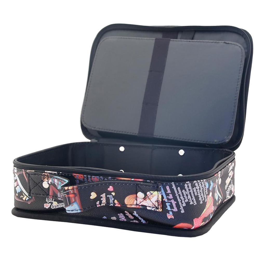 PU Barber Stylist Scissors Combs Tool Case Travel Makeup Cosmetic Storage Holder