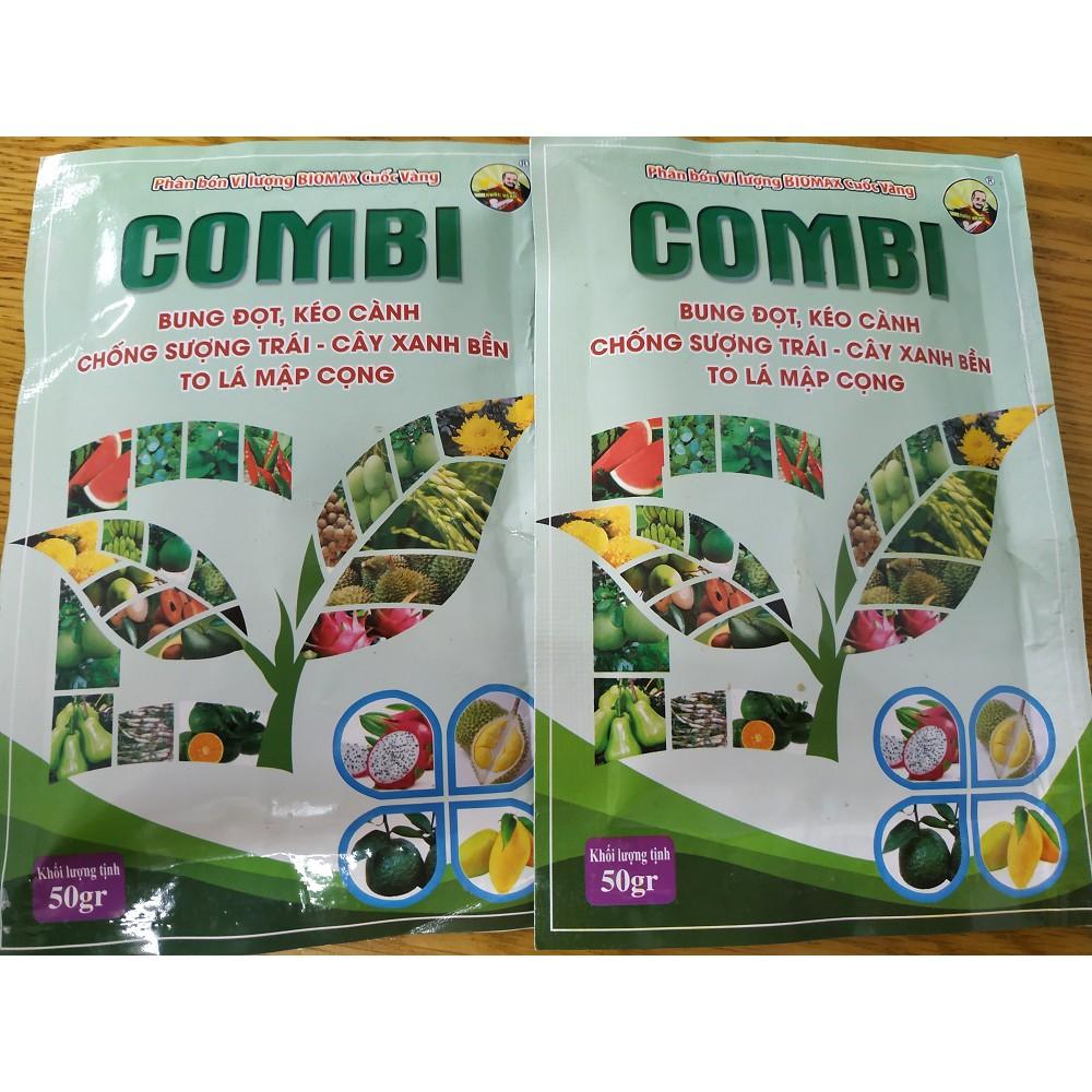 Combo 2 gói phân bón COMBI bổ sung trung vi lượng thiết yếu cho cây - gói 50 gram