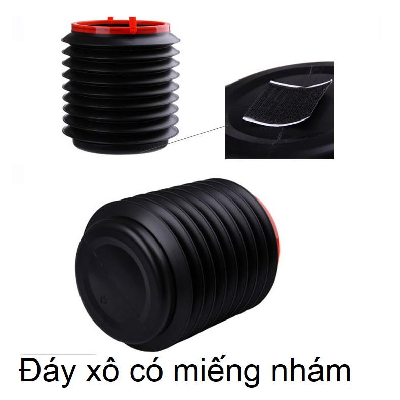 Xô nhựa lò xo gấp gọn 4 lít đa năng đựng nước đi phượt câu cá