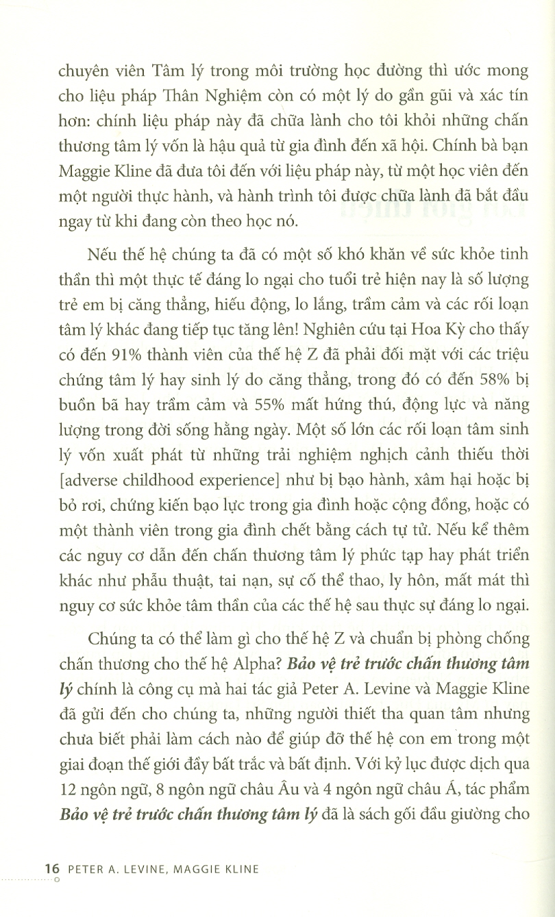 Bảo Vệ Trẻ Trước Chấn Thương Tâm Lý