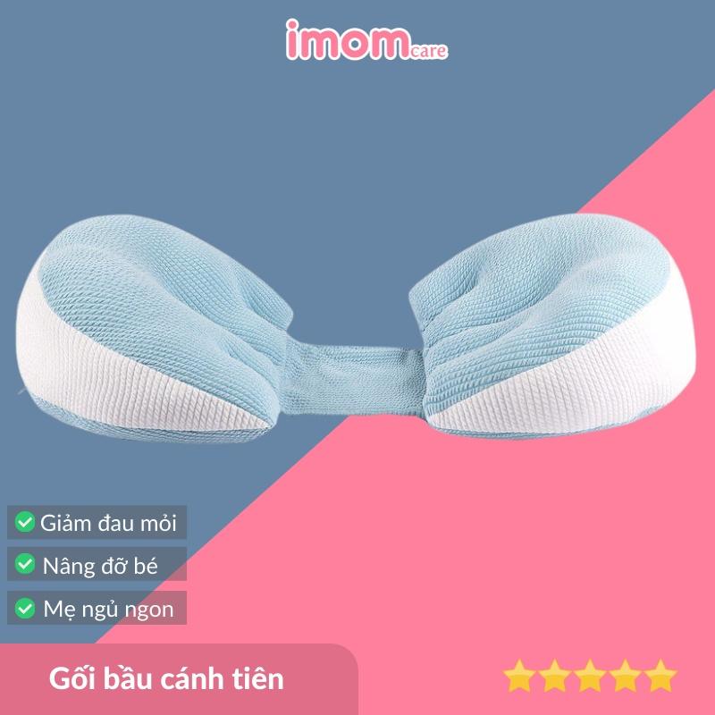 Gối bà bầu cánh tiên imom giảm đau lưng, nhức mỏi, cải thiện giấc ngủ, nâng đỡ và bảo vệ bụng bầu - GB1