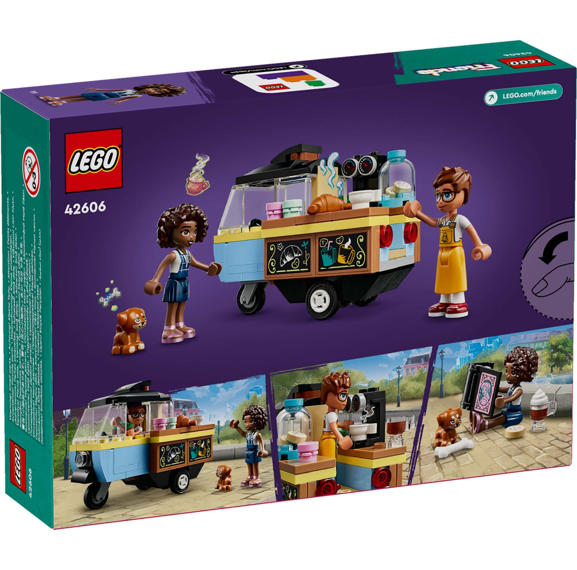 LEGO FRIENDS 42606 Đồ chơi lắp ráp Tiệm bánh ngọt di động (125 chi tiết)