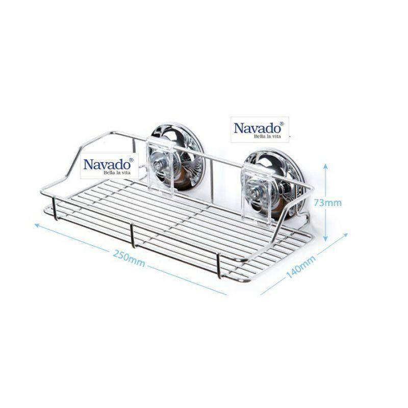 Kệ để đồ inox phòng tắm, phòng bếp hít chân không Spiderloc GS 3017