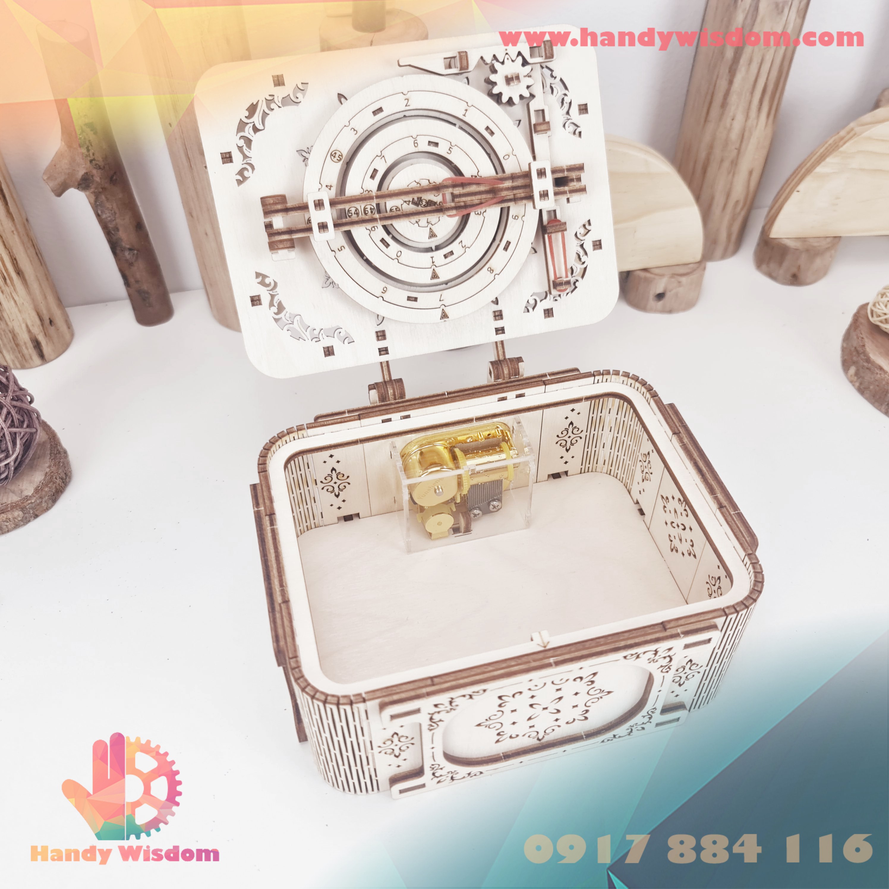 Mô hình gỗ chuyển động - Hộp nhạc bí mật - UGUTER Secret Treasure Box G612