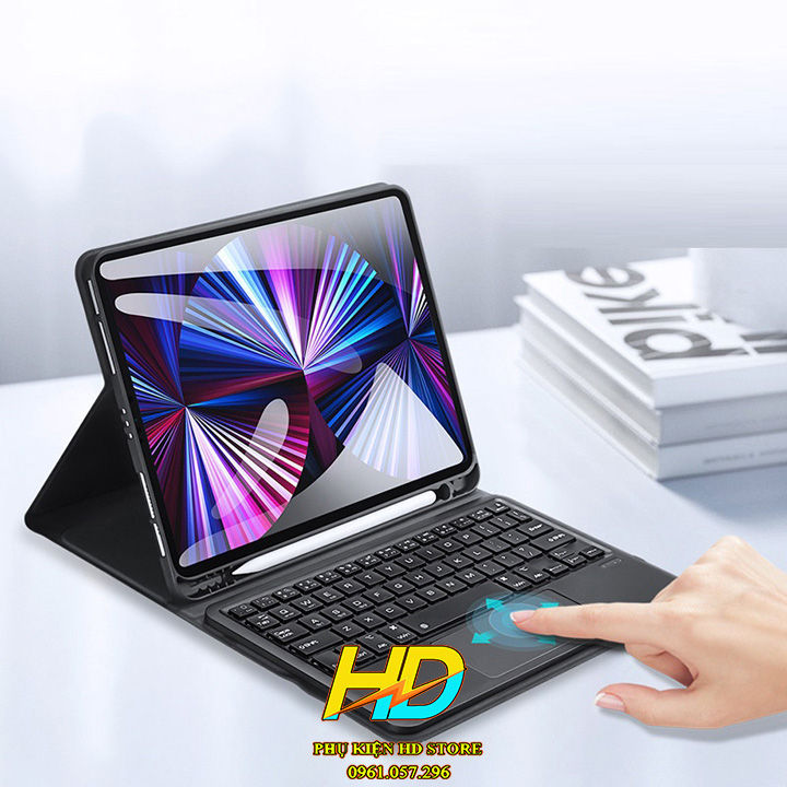 Bao Da Kèm Bàn Phím Dành Cho iPad Pro 11 inch 2020/2018 (Dùng Chung) Chính Hangx Dux Ducis Cho Di chuột TrackPad - Hàng Chính hãng