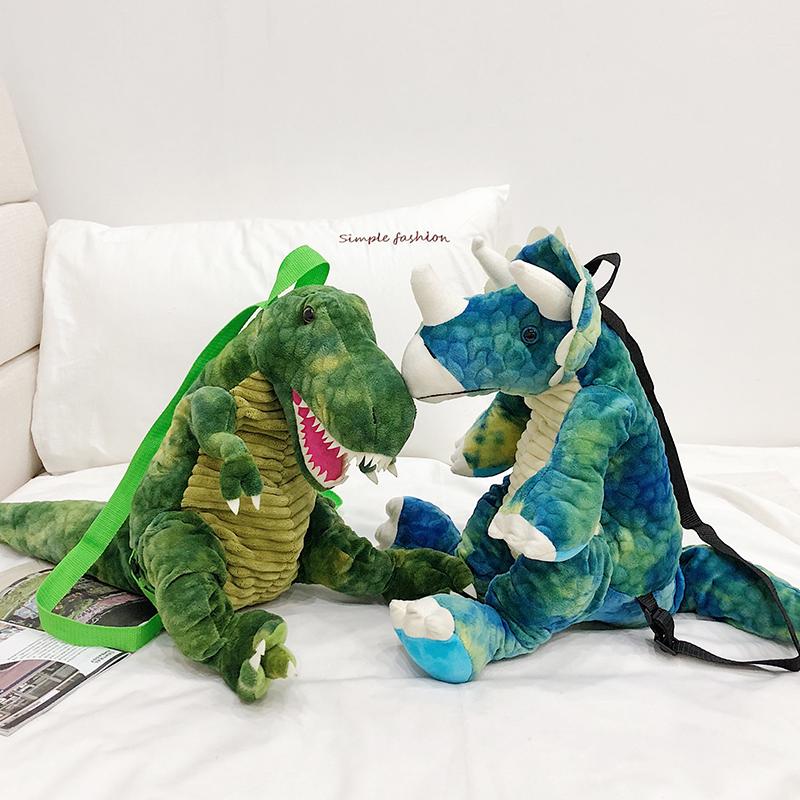 Thời Trang Mới Cha Mẹ-Con Sáng Tạo 3D Khủng Long Ba Lô Hình Động Vật Hoạt Hình Sang Trọng Ba Lô Khủng Long Túi Cho Trẻ Em Trẻ Em Quà Tặng