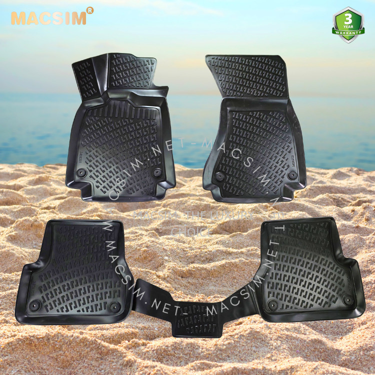 Thảm lót sàn ô tô nhựa TPU Silicon Audi A7 First Generation  2010- 2017 Nhãn hiệu Macsim