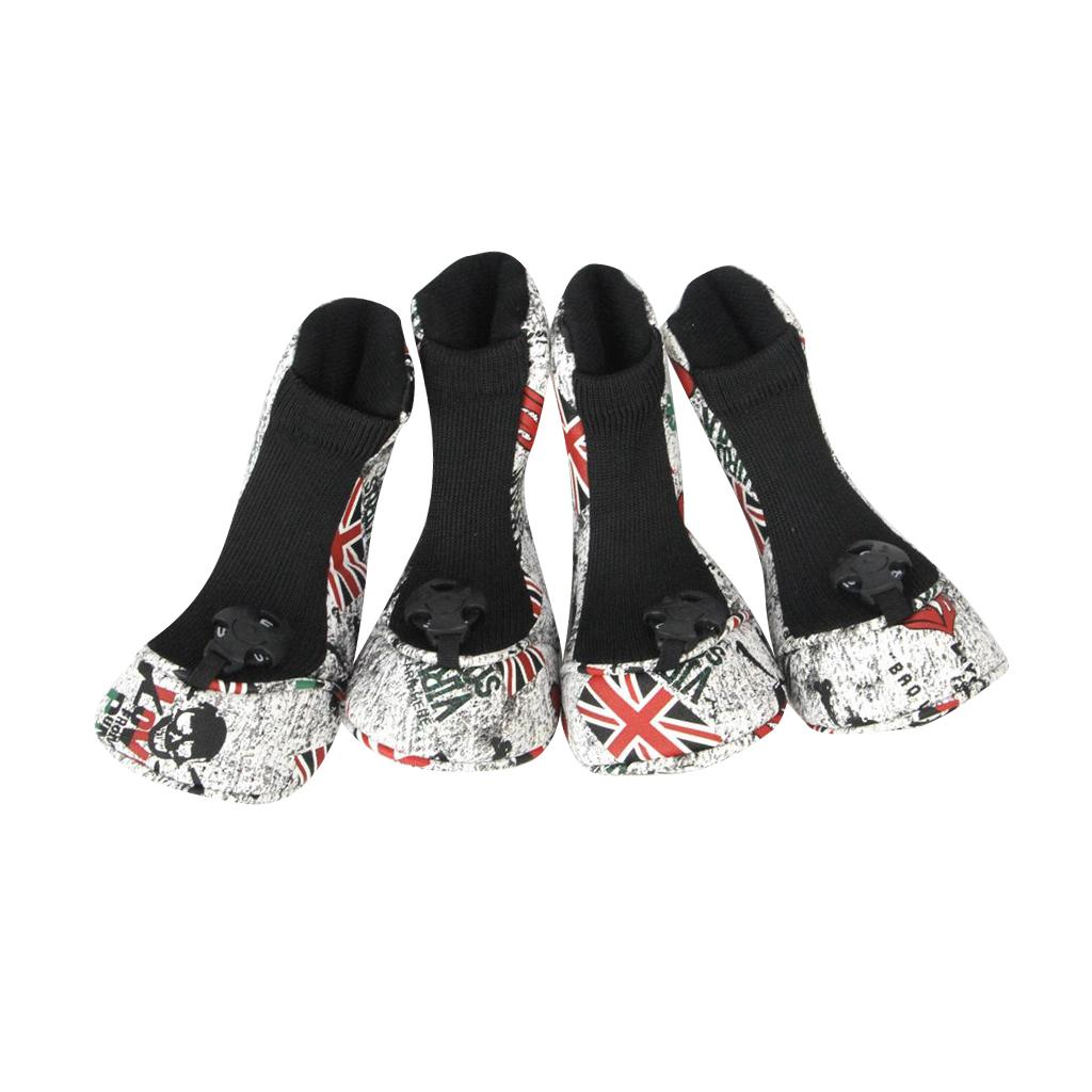 4Pcs/Set PU Leather Sports Golf Club Headcover Wood Putter Driver Head Cover