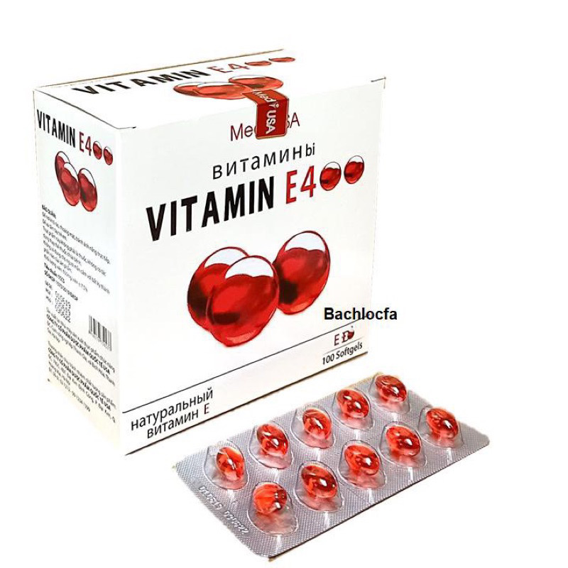 VITAMIN E 400 ĐỎ - giúp tái tạo da, làm sáng da, chống chảy xệ, giảm nám, chống lão hóa cho da