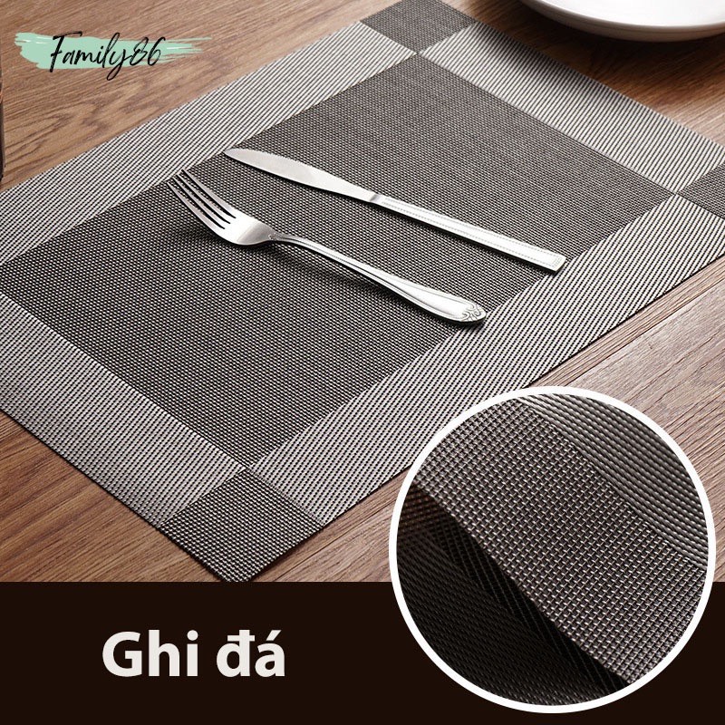 Tấm Lót Bàn Ăn, Miếng Lót Bàn Ăn Sang Trọng Loại Dày Nhựa PVC Chống Thấm Cách Nhiệt Cao Cấp