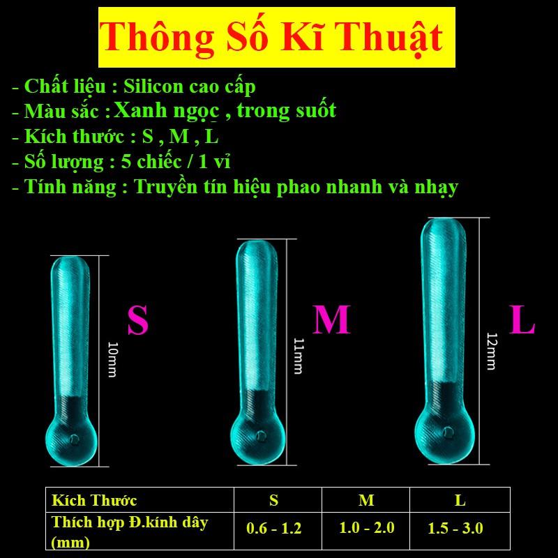 Vỉ 10 Chân Cắm Phao Câu Cá Silicon Bạo Lực Trong Suốt Chuyên Dụng Câu Đài Câu Đơn Cao Cấp PK-21