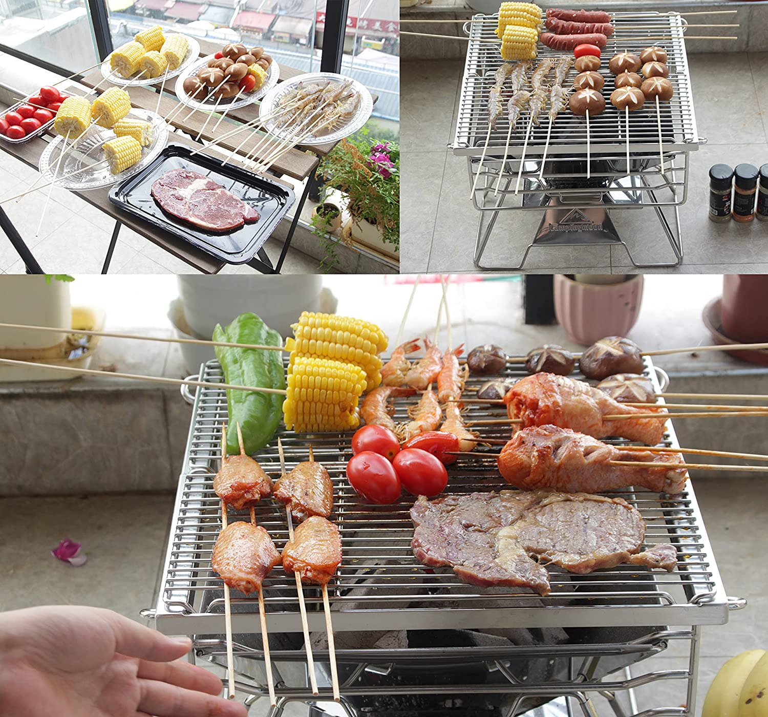 Bếp nướng dã ngoại xếp gọn Campingmoon X-Two